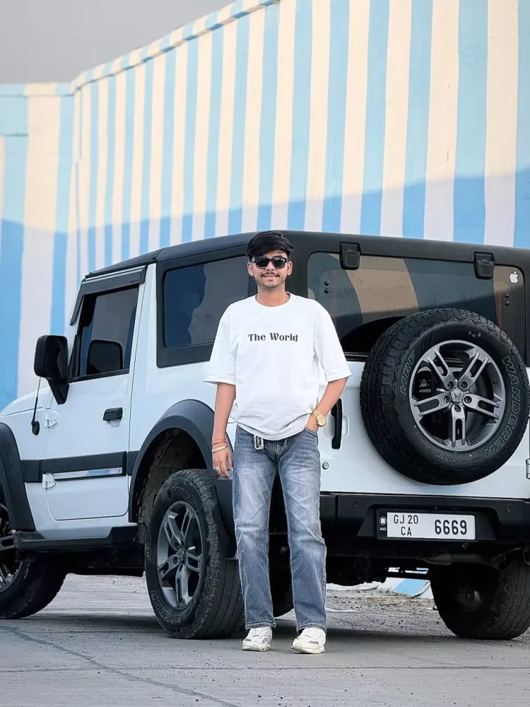 Realistic Google Gemini Mahindra Thar AI Photo Prompt for Boys