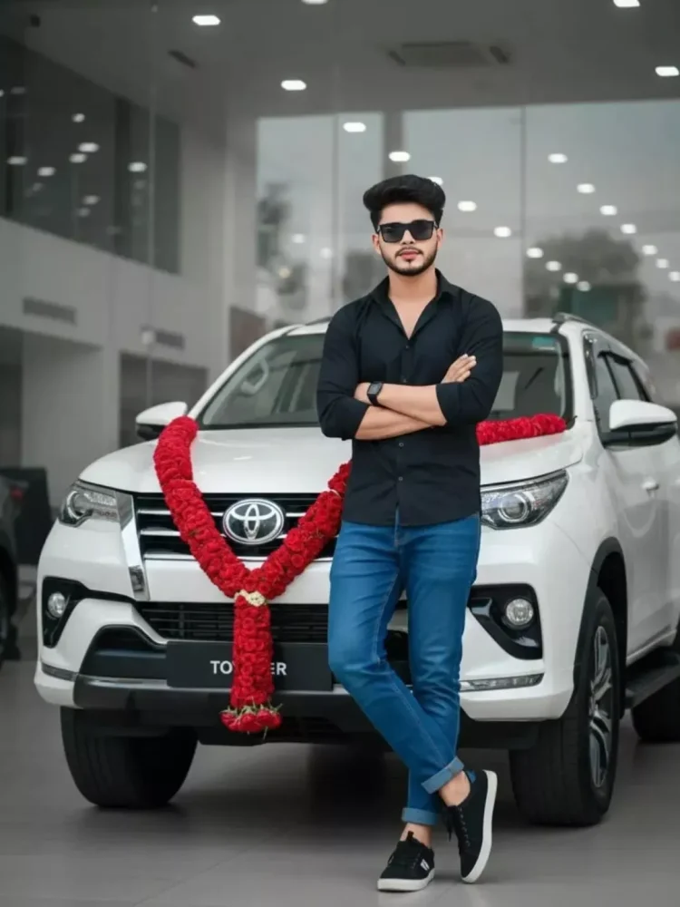 Realistic Toyota Fortuner AI Image Creator Prompt with Real Face