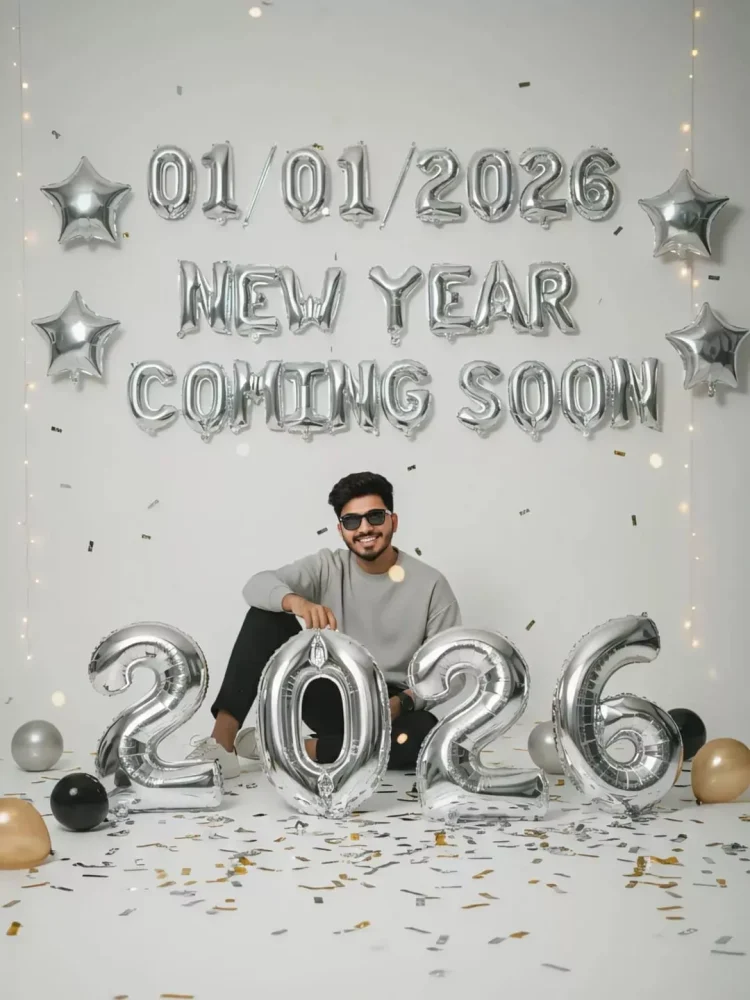 Google Gemini 2026 Balloons Photoshoot Studio Prompt