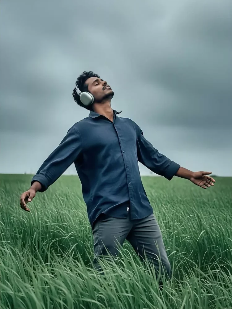 Rainy Night Music Lover Cinematic AI Prompt