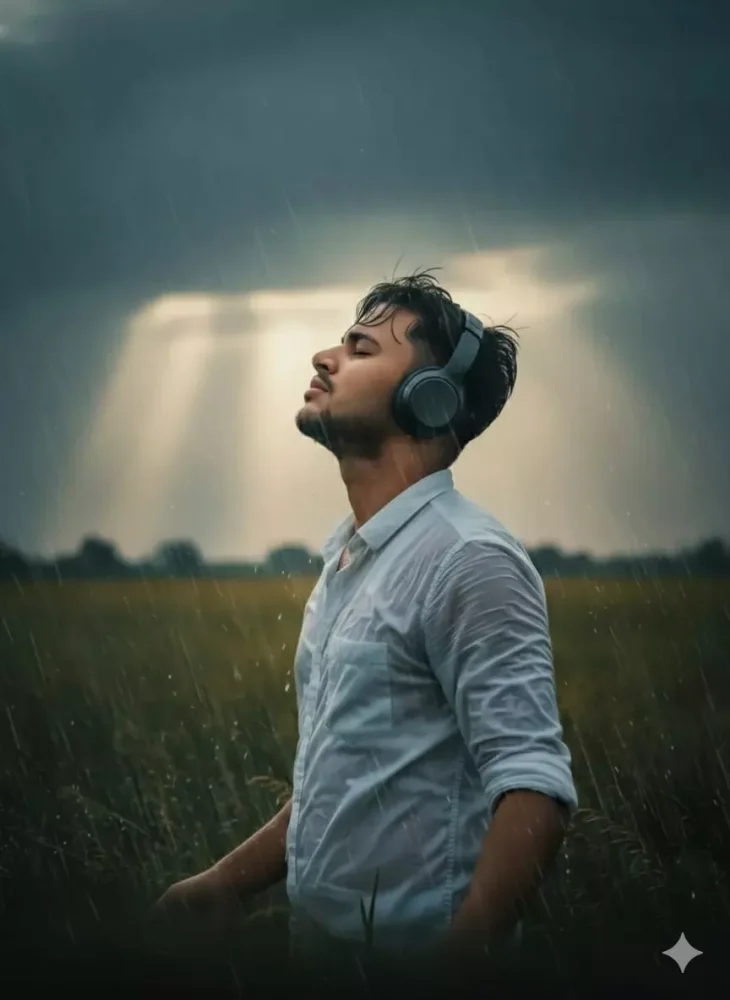 Music Playlist Display Portrait AI Prompt