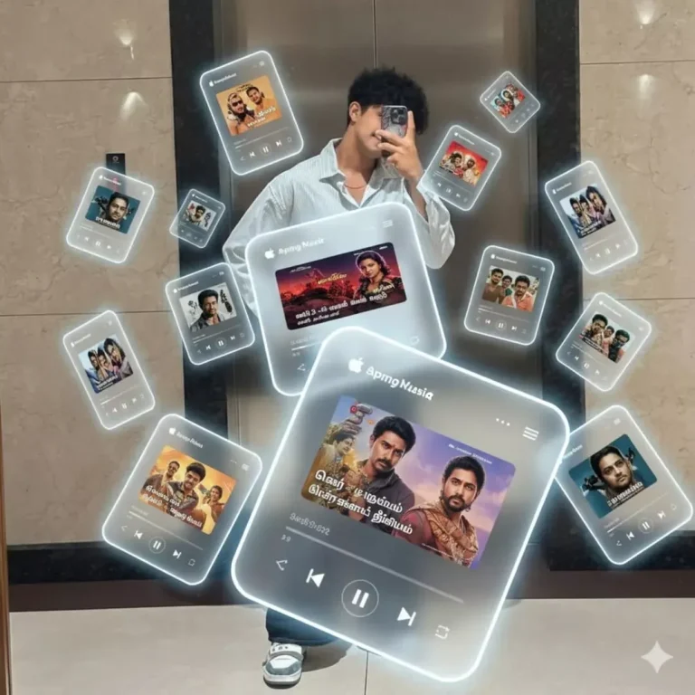 Cinematic Music Lover Headphone Portrait AI Prompt